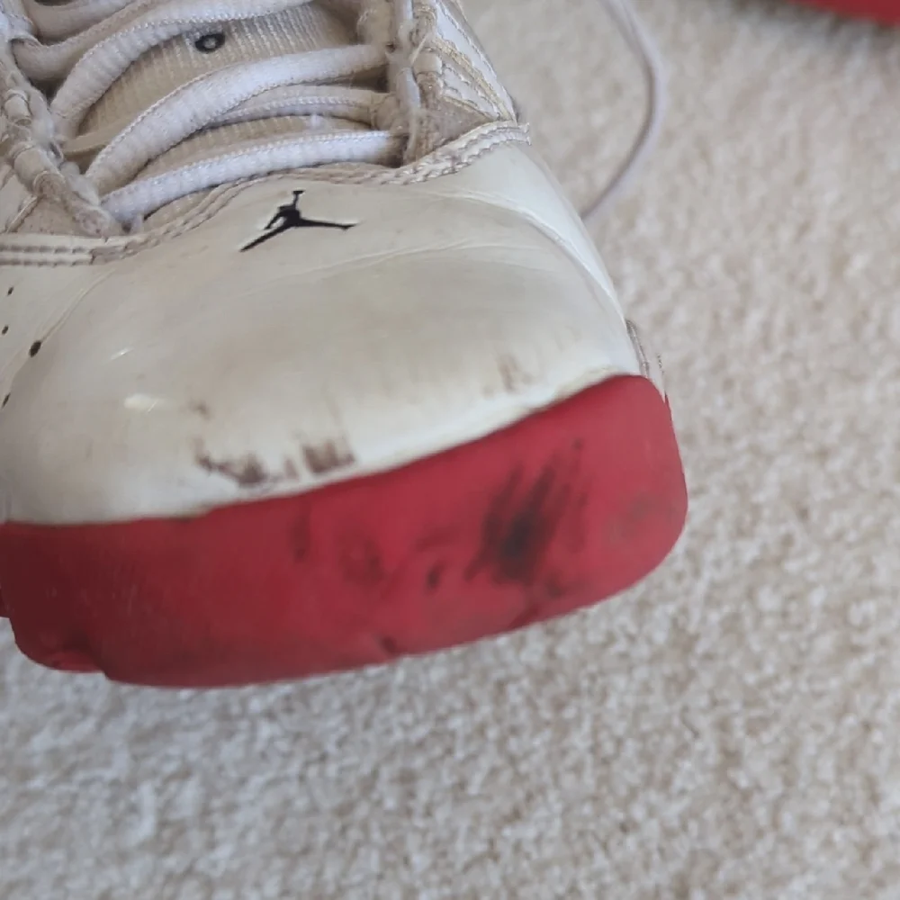3 For $30. Jordan Kids Sneakers - White and Red Accents
